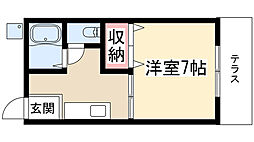 ハイツ裕望 1Kの間取図画像