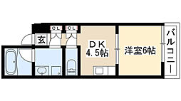 クリーンメゾンアラタマ 1Kの間取図画像