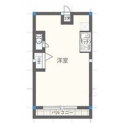 ネオハイツ錦 ワンルームの間取図画像