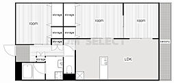 スタイラス 3LDKの間取図画像