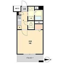 willDo金山正木 1Kの間取図画像