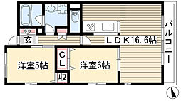 CommunityGardenNagoya 2LDKの間取図画像