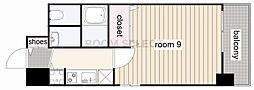 プロシード新栄 1Kの間取図画像