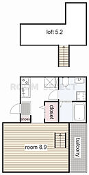 M'sstory 1Kの間取図画像
