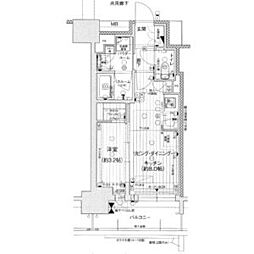 プレサンスロジェ大須白川公園 1LDKの間取図画像