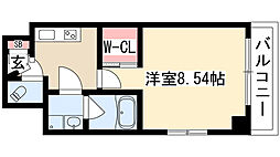 タウンライフ今池東 1Kの間取図画像