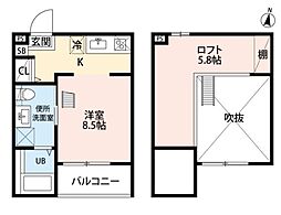 KAHALE小本 ワンルームの間取図画像
