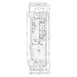 エステムコート名古屋ライブゲート 1DKの間取図画像