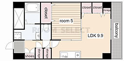 プレステージ千種 1LDKの間取図画像