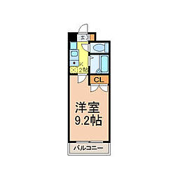 コンホール千種 1Kの間取図画像
