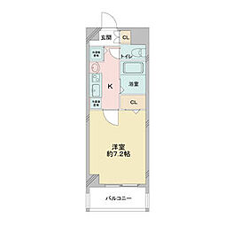 ベレーサ金山 1Kの間取図画像