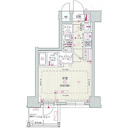 エステムプラザ名古屋・栄プレミアム 1Kの間取図画像