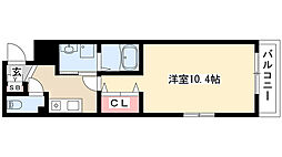 セントラルハイツ名古屋 1Kの間取図画像