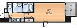 パルティール浅間町 1Kの間取図画像