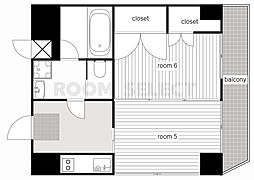 第2タジックビル 2Kの間取図画像