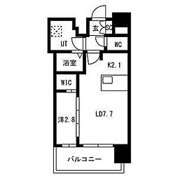 名古屋市中区新栄2丁目マンション 1LDKの間取図画像