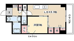 プレステージ千種 1LDKの間取図画像