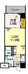 ダイワシティー中村公園 1LDKの間取図画像
