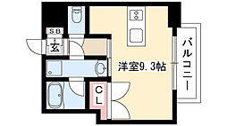 コンフォート新栄 1Kの間取図画像