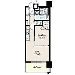 S-RESIDENCE本郷2 1LDKの間取図画像