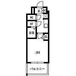 名古屋市中区新栄2丁目マンション 1Kの間取図画像