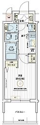 エステムコート名古屋セントリア 1Kの間取図画像