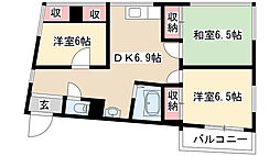 首藤ビル 3DKの間取図画像