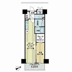 Primal千種stelo 1LDKの間取図画像