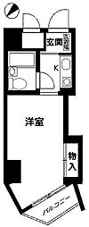 パールシティ小石川 ワンルームの間取図画像