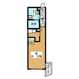 Branche千種公園 ワンルームの間取図画像