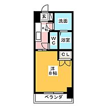 愛知県名古屋市千種区今池南（賃貸マンション1K・2階・24.79㎡） その2