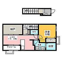 メゾン・ド・カメリア 201 ｜ 愛知県名古屋市千種区松軒２丁目（賃貸アパート1LDK・2階・40.93㎡） その1