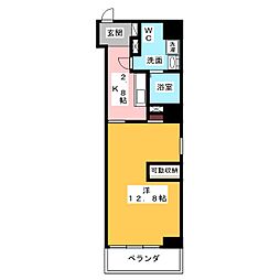Ｌｕｃｉｄｅｚｚａ 7階1Kの間取り