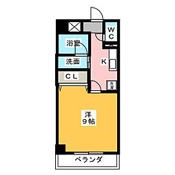 ＲＥＧＡＬＯ覚王山 3階1Kの間取り