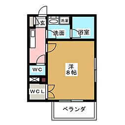 タウンライフ今池駅前 1階1Kの間取り