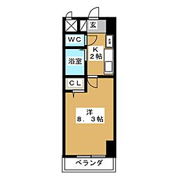 間取図画像 1K