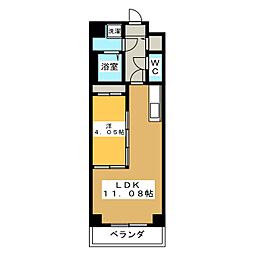 GRANDUKE古出来fiore 1LDKの間取図画像