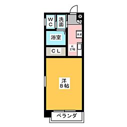 PrimalNagoyaFukiage 1Kの間取図画像