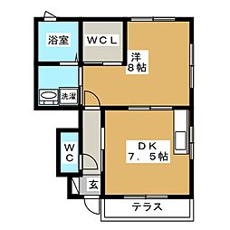 ステージ1002 1DKの間取図画像