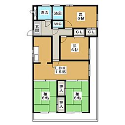 ふぁみーゆ月見坂 4LDKの間取図画像