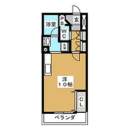 T,パラッツオ ワンルームの間取図画像