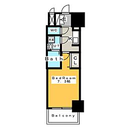 S-RESIDENCE池下駅前 1Kの間取図画像