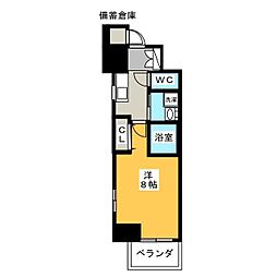 エステムコート名古屋今池アーバンゲート 1Kの間取図画像
