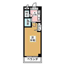 間取図画像 1K