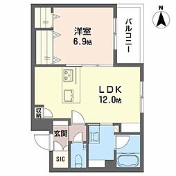 セリシール 1LDKの間取図画像