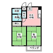 双葉ハイツ  ｜ 愛知県名古屋市西区上名古屋３丁目（賃貸マンション2DK・2階・40.00㎡） その2