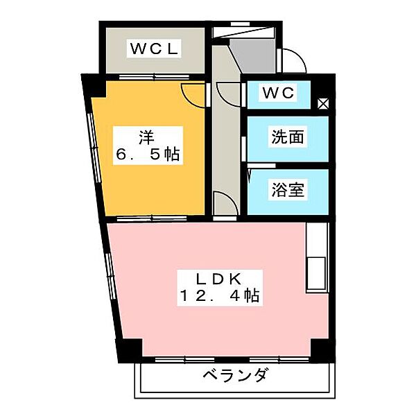 ＣＡＳＡ秩父 ｜愛知県名古屋市西区浄心本通３丁目(賃貸マンション1LDK・2階・48.65㎡)の写真 その2