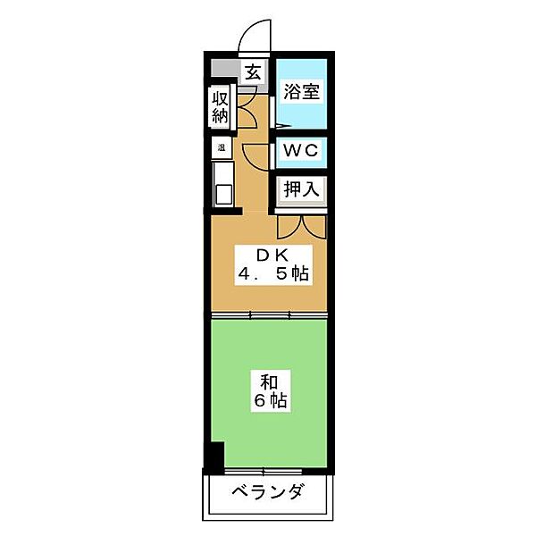 ハイネスト浜島 ｜愛知県名古屋市西区名駅２丁目(賃貸マンション1DK・5階・23.27㎡)の写真 その2