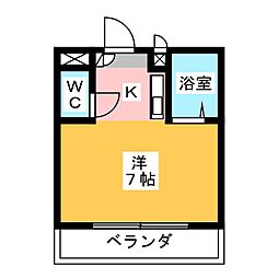 エクセレント庄内 ワンルームの間取図画像