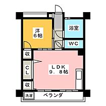 白菊ビル  ｜ 愛知県名古屋市西区枇杷島３丁目（賃貸マンション1LDK・3階・37.96㎡） その2